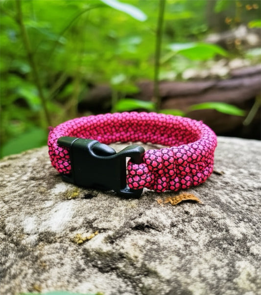 Bracelet Écailles “Pink Diamond and Black”